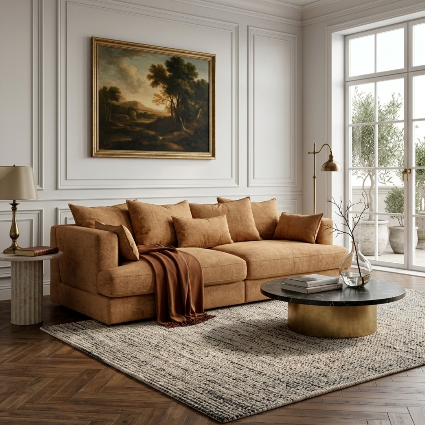 Luonto Vivian Oversized Harmony Fabric Sofa Day Bed in Twin XL-comfortdesignfurniture
