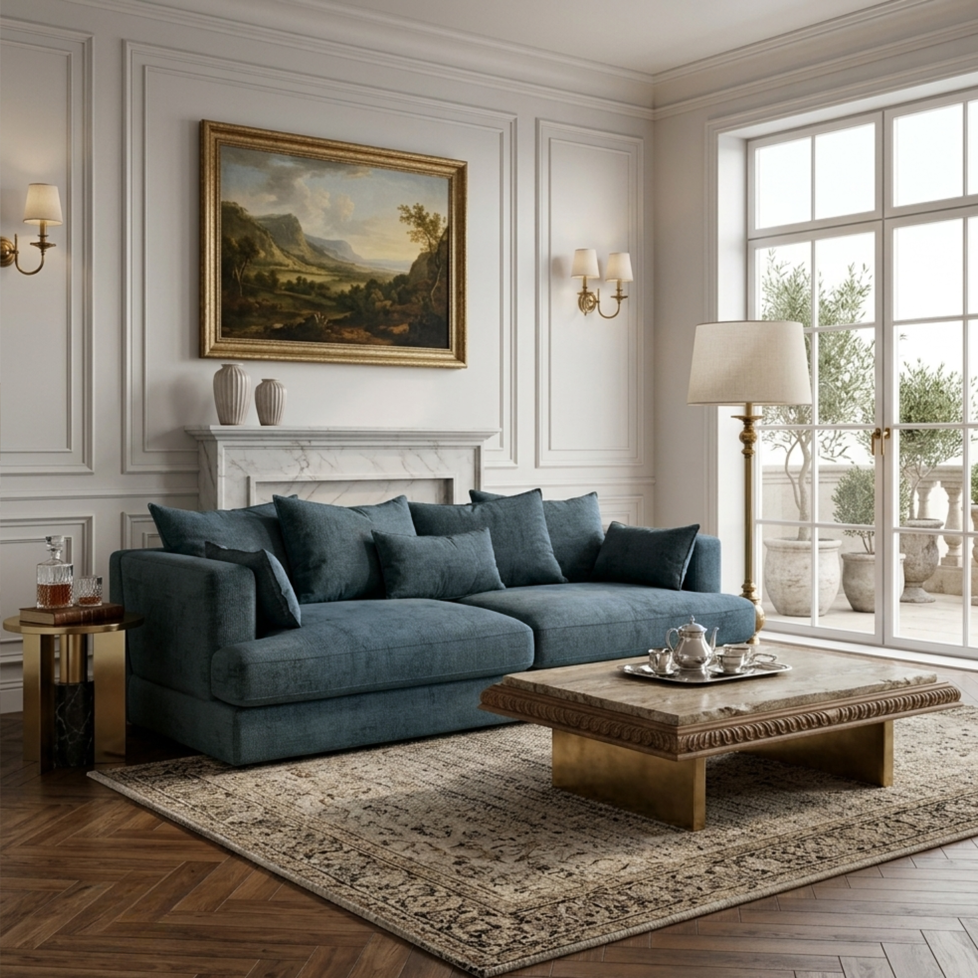 Luonto Vivian Oversized Harmony Fabric Sofa Day Bed in Twin XL-comfortdesignfurniture