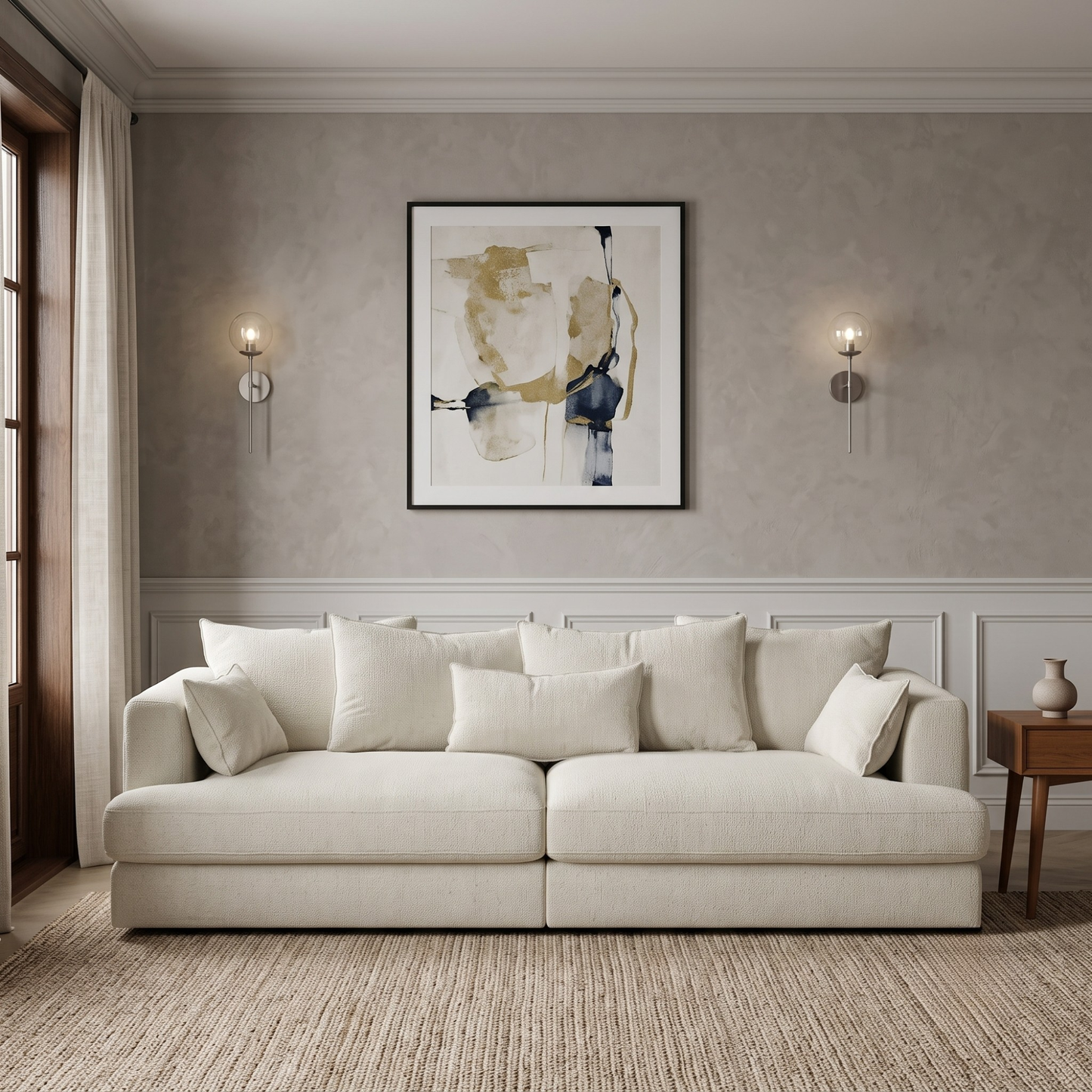 Luonto Vivian Oversized Harmony Fabric Sofa Day Bed in Twin XL-comfortdesignfurniture