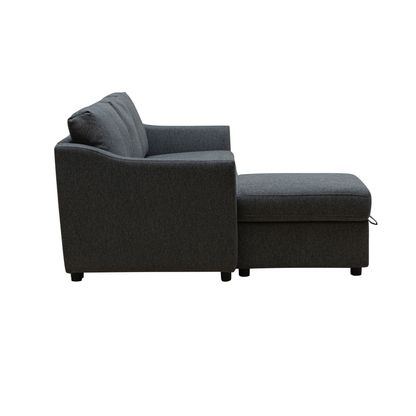 Merax L-Shape Full Sleeper Sectional Sofa with Storage Reversible Chaise