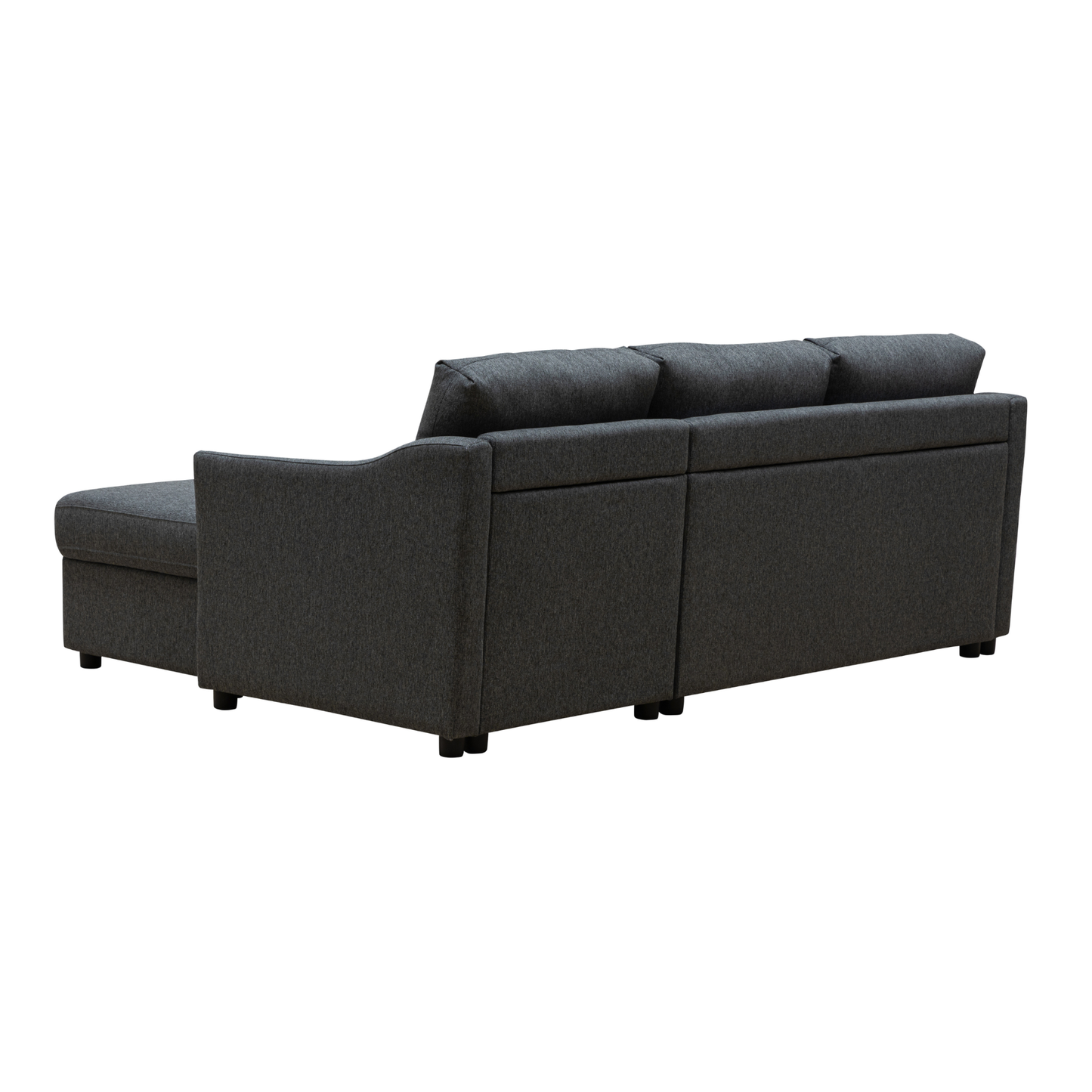 Merax L-Shape Full Sleeper Sectional Sofa with Storage Reversible Chaise