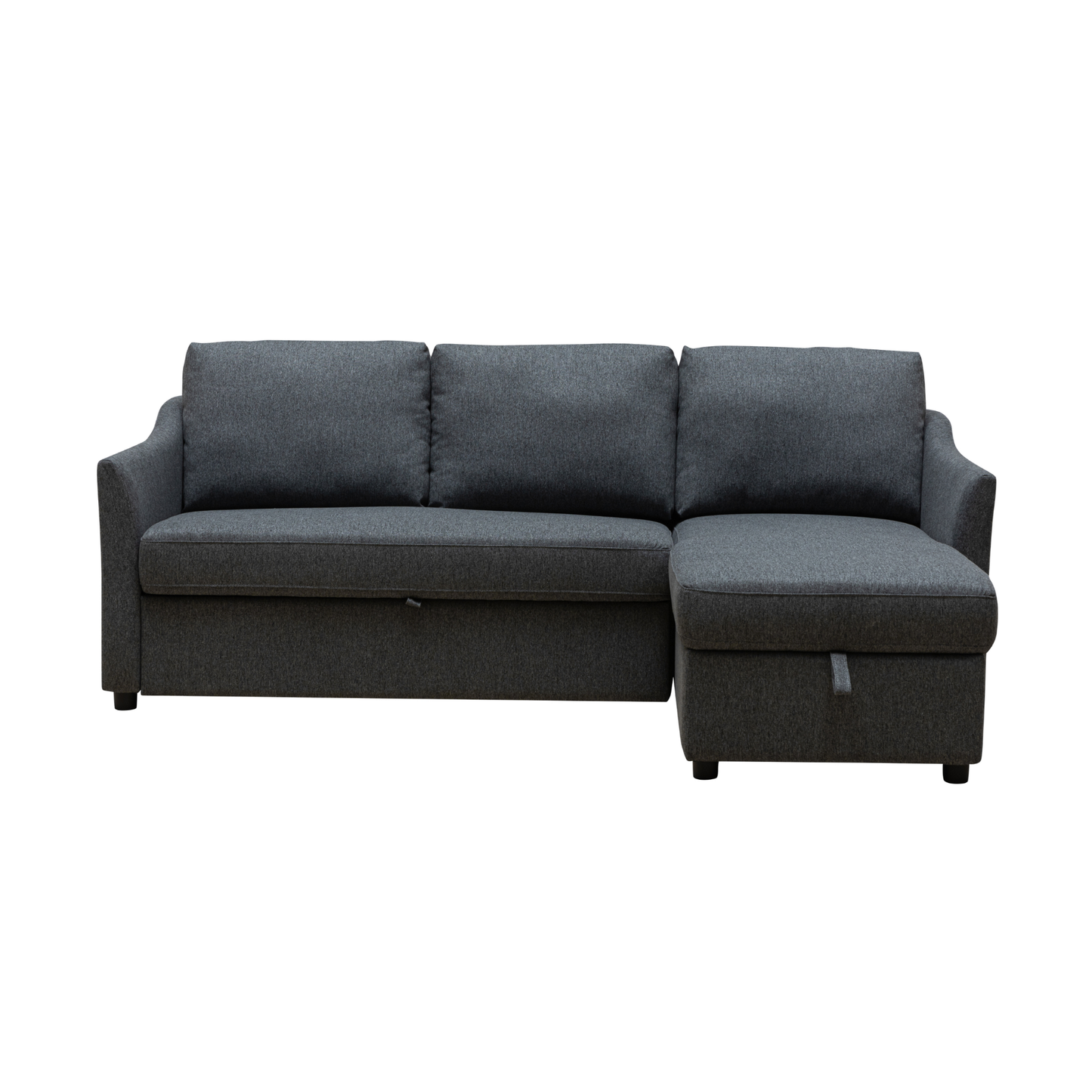 Merax L-Shape Full Sleeper Sectional Sofa with Storage Reversible Chaise
