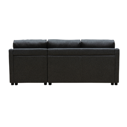 Merax L-Shape Full Sleeper Sectional Sofa with Storage Reversible Chaise