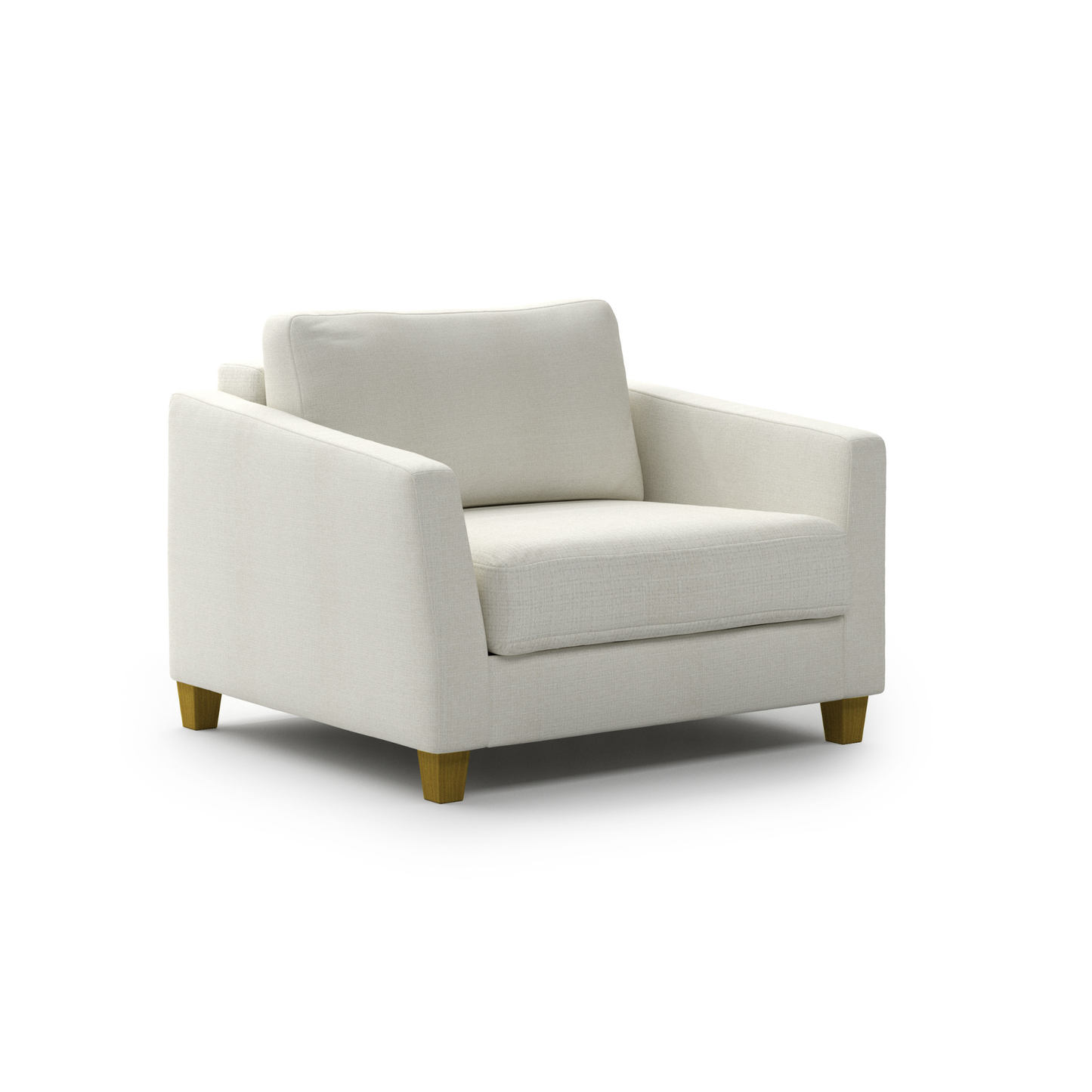 Luonto Monika Fabric Sleeper Sofa With Wood & Chrome Legs