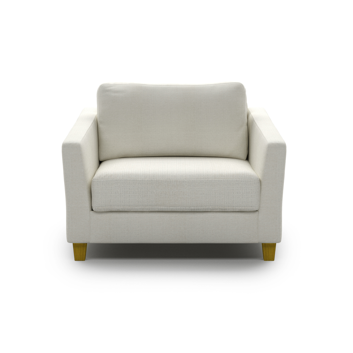 Luonto Monika Fabric Sleeper Sofa With Wood & Chrome Legs