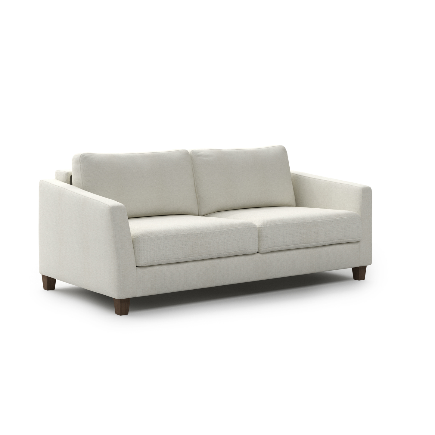 Luonto Monika Fabric Sleeper Sofa With Wood & Chrome Legs