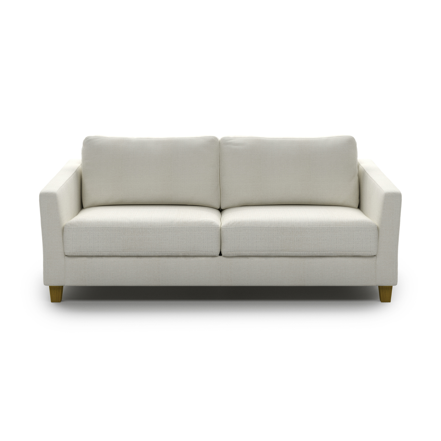Luonto Monika Fabric Sleeper Sofa With Wood & Chrome Legs