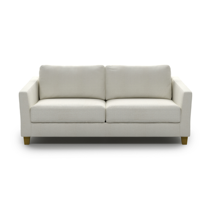 Luonto Monika Fabric Sleeper Sofa With Wood & Chrome Legs