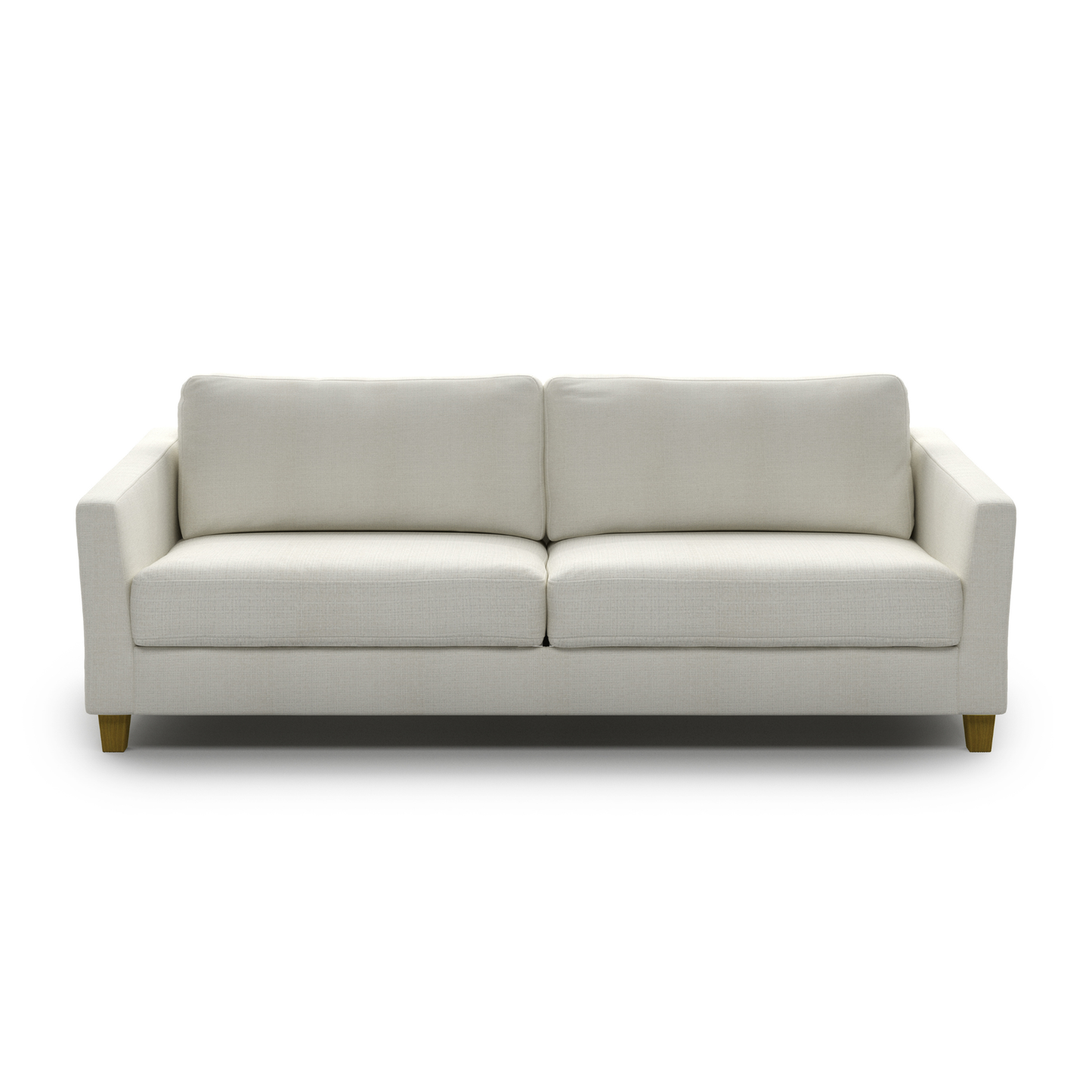 Luonto Monika Fabric Sleeper Sofa With Wood & Chrome Legs