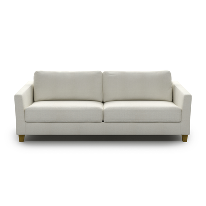 Luonto Monika Fabric Sleeper Sofa With Wood & Chrome Legs