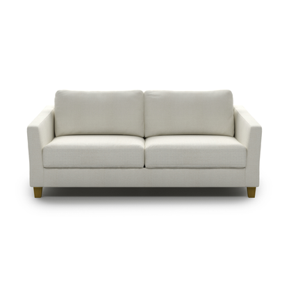 Luonto Monika Fabric Sleeper Sofa With Wood & Chrome Legs