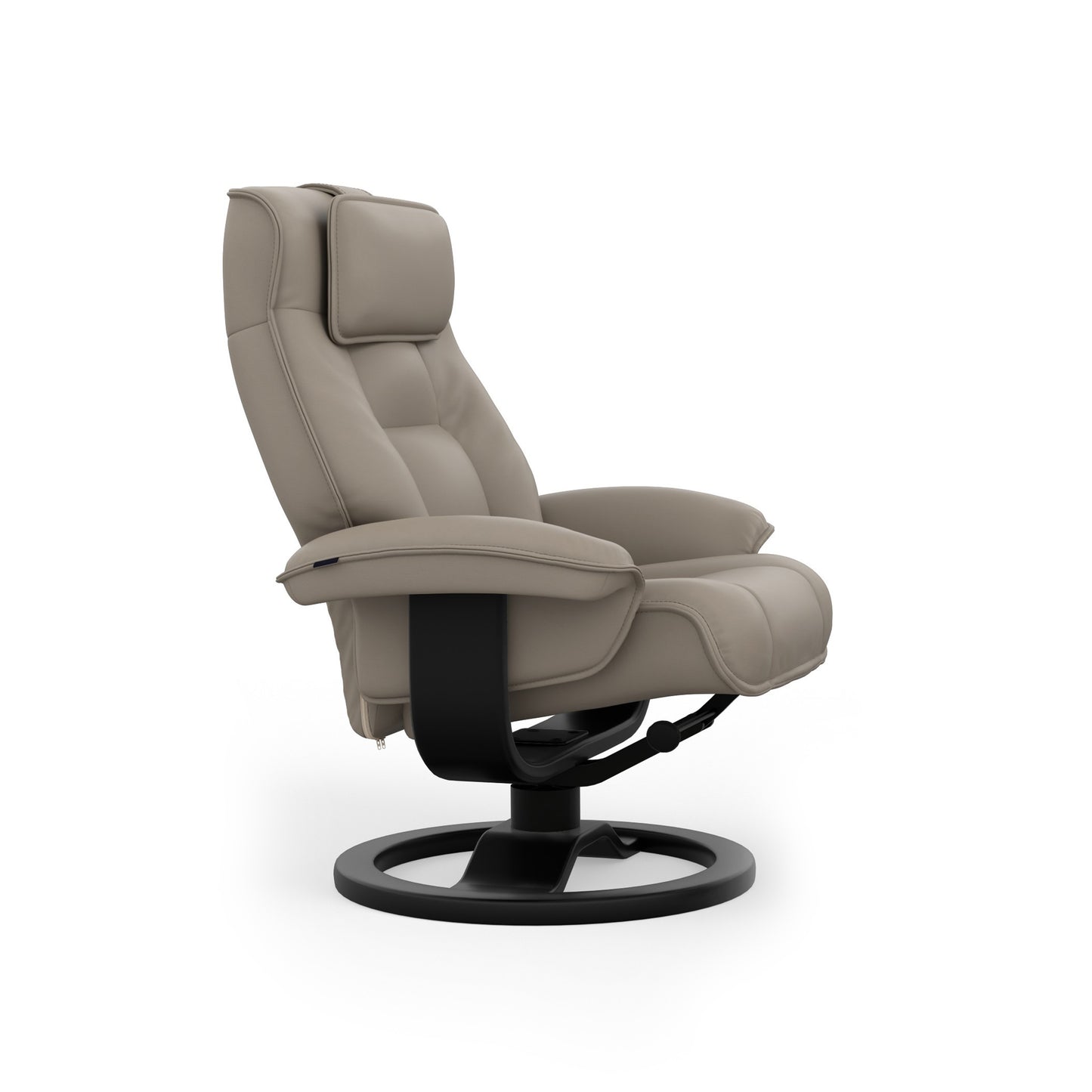 Fjords Mustang R Leather Recliner Chair With Foot Stool