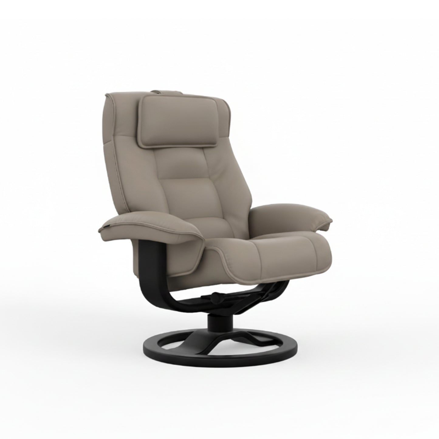 Fjords Mustang R Leather Recliner Chair With Foot Stool