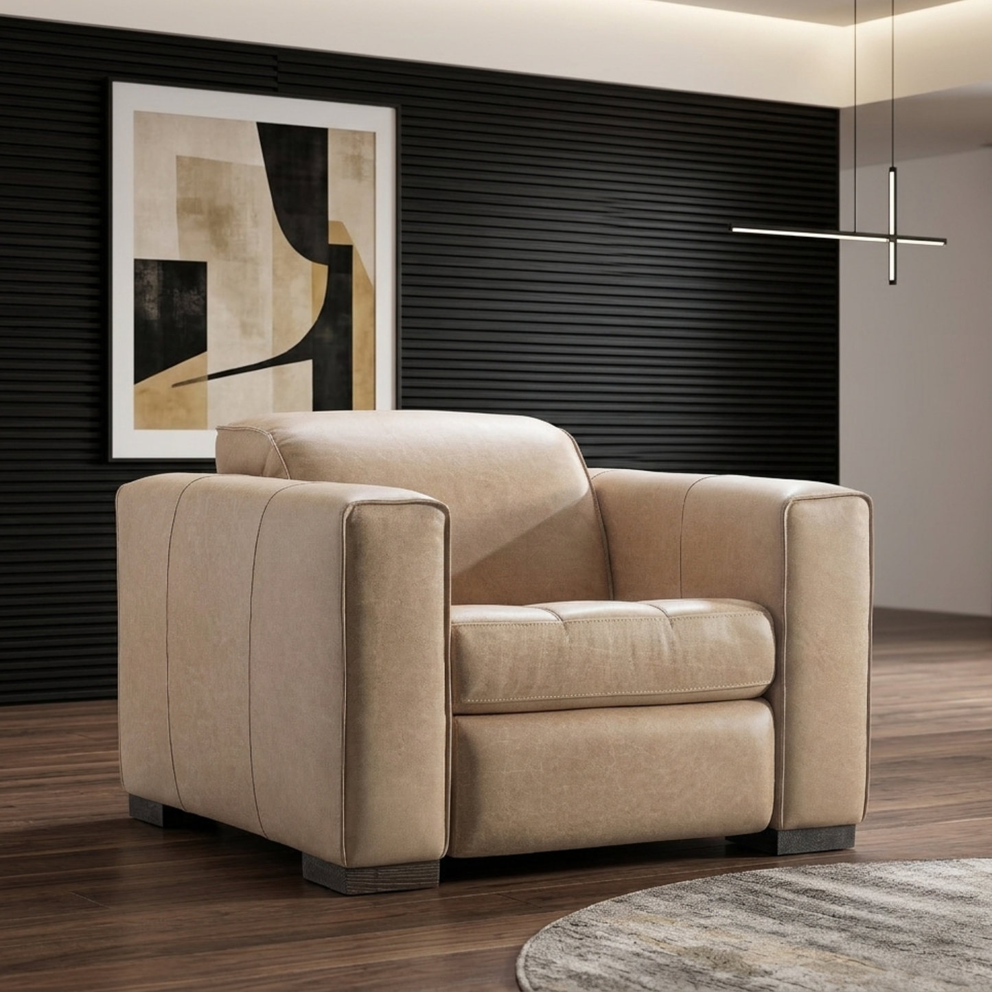 Nest Leather Power Motion Recliner Chair with Power Headrest-comfortdesignfurniture