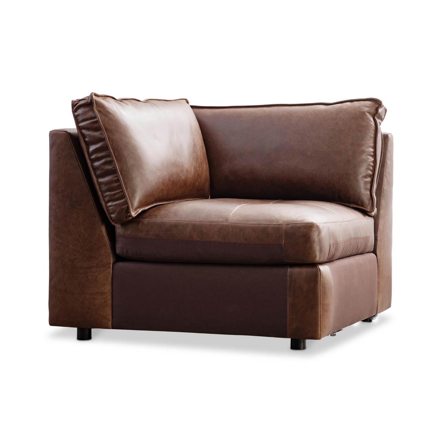 Bernhardt Nest Leather Modern Sectional Sofa