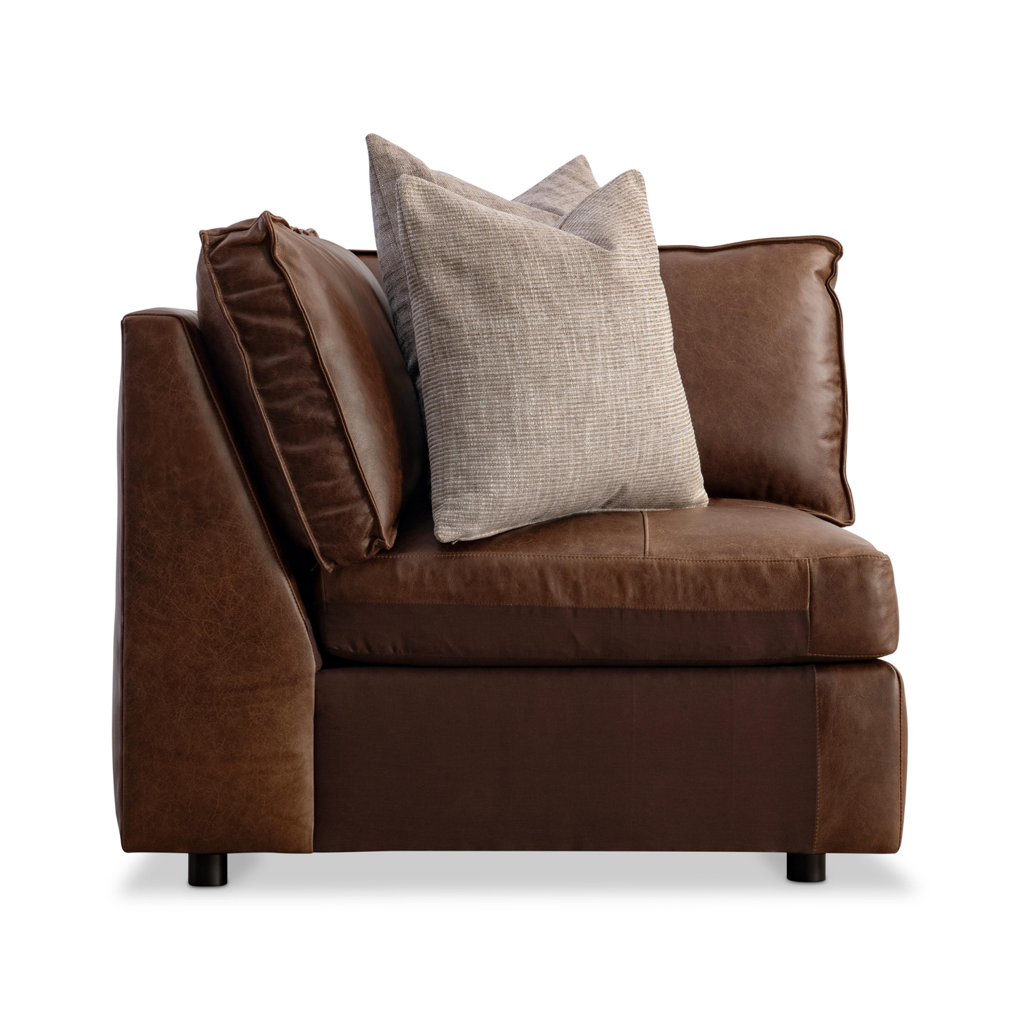 Bernhardt Nest Leather Modern Sectional Sofa