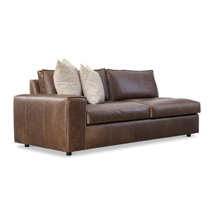 Bernhardt Nest Leather Modern Sectional Sofa