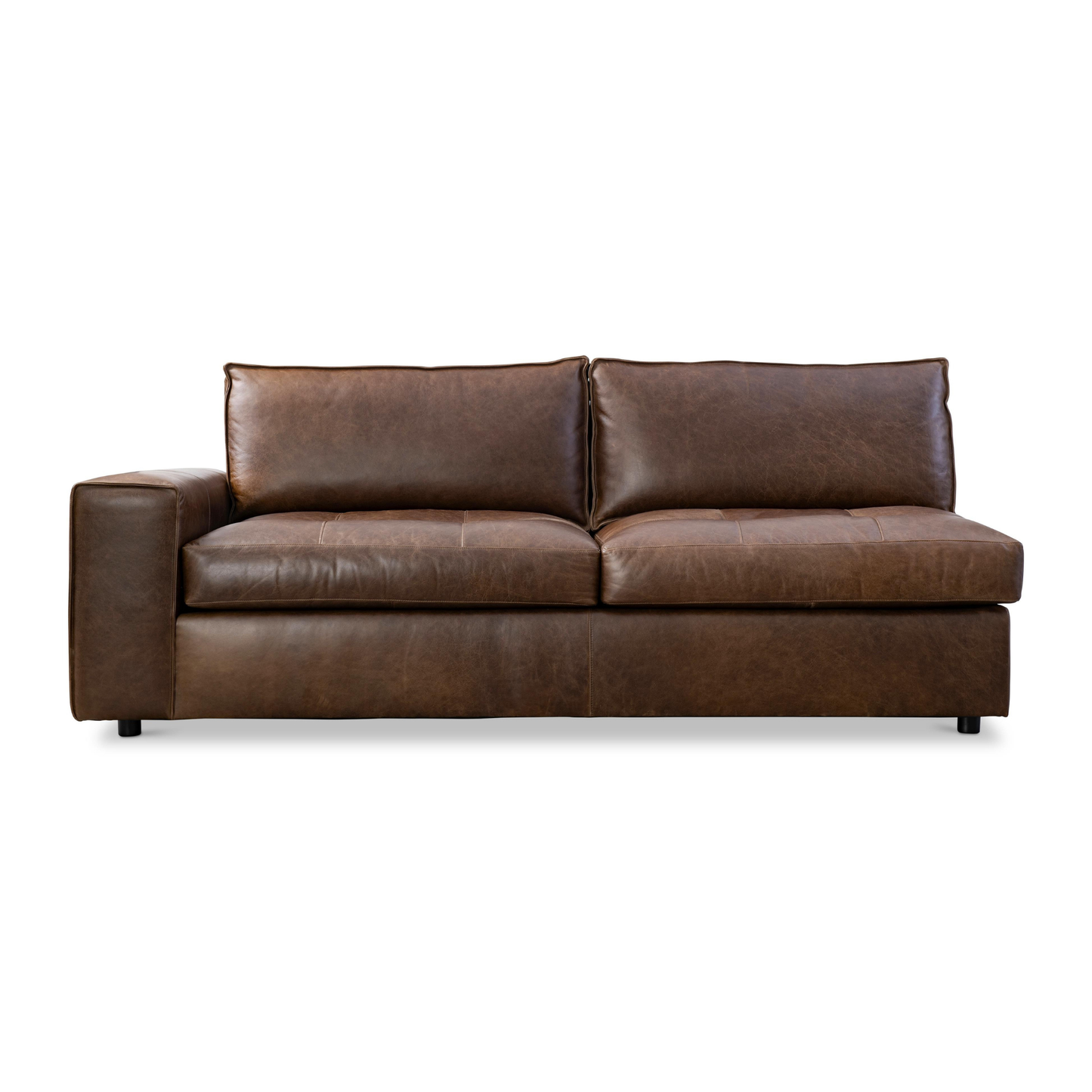 Bernhardt Nest Leather Modern Sectional Sofa