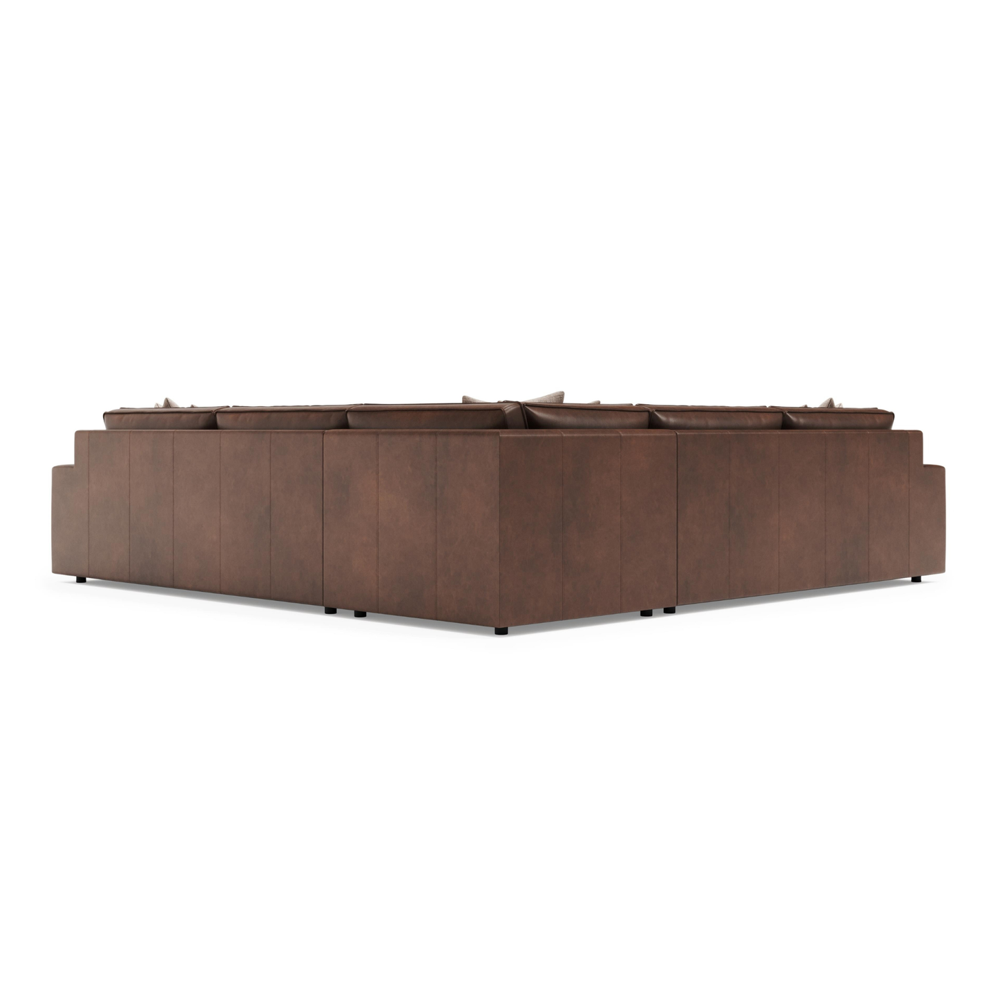 Bernhardt Nest Leather Modern Sectional Sofa