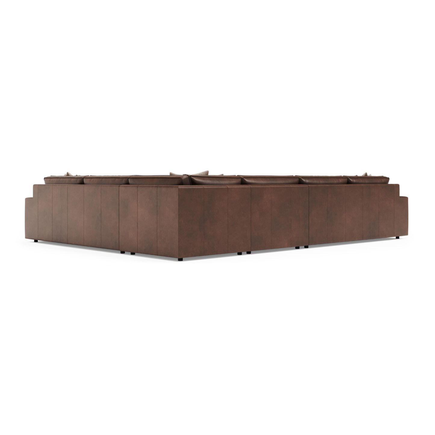 Bernhardt Nest Leather Modern Sectional Sofa