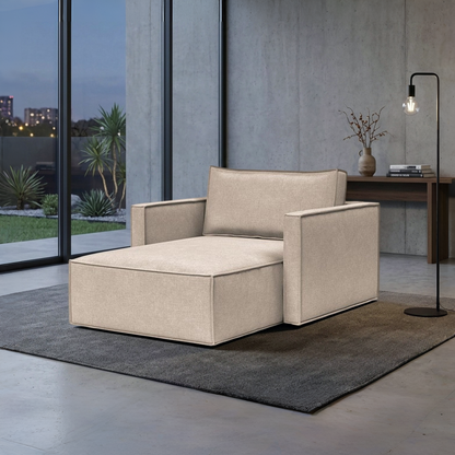 Innovation Living Newilla Fabric Lounger Chair with Detachable Cover and Storage