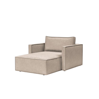 Innovation Living Newilla Fabric Lounger Chair with Detachable Cover and Storage
