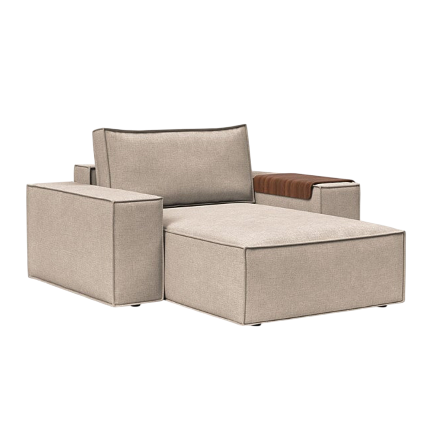 Innovation Living Newilla Fabric Lounger Chair with Detachable Cover and Storage