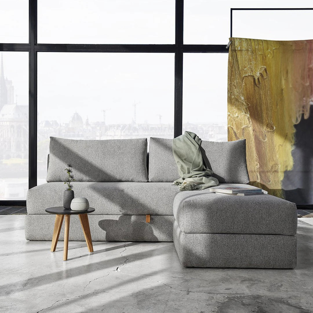 Innovation Living Osvald Fabric Queen Sleeper Sofa with Storage