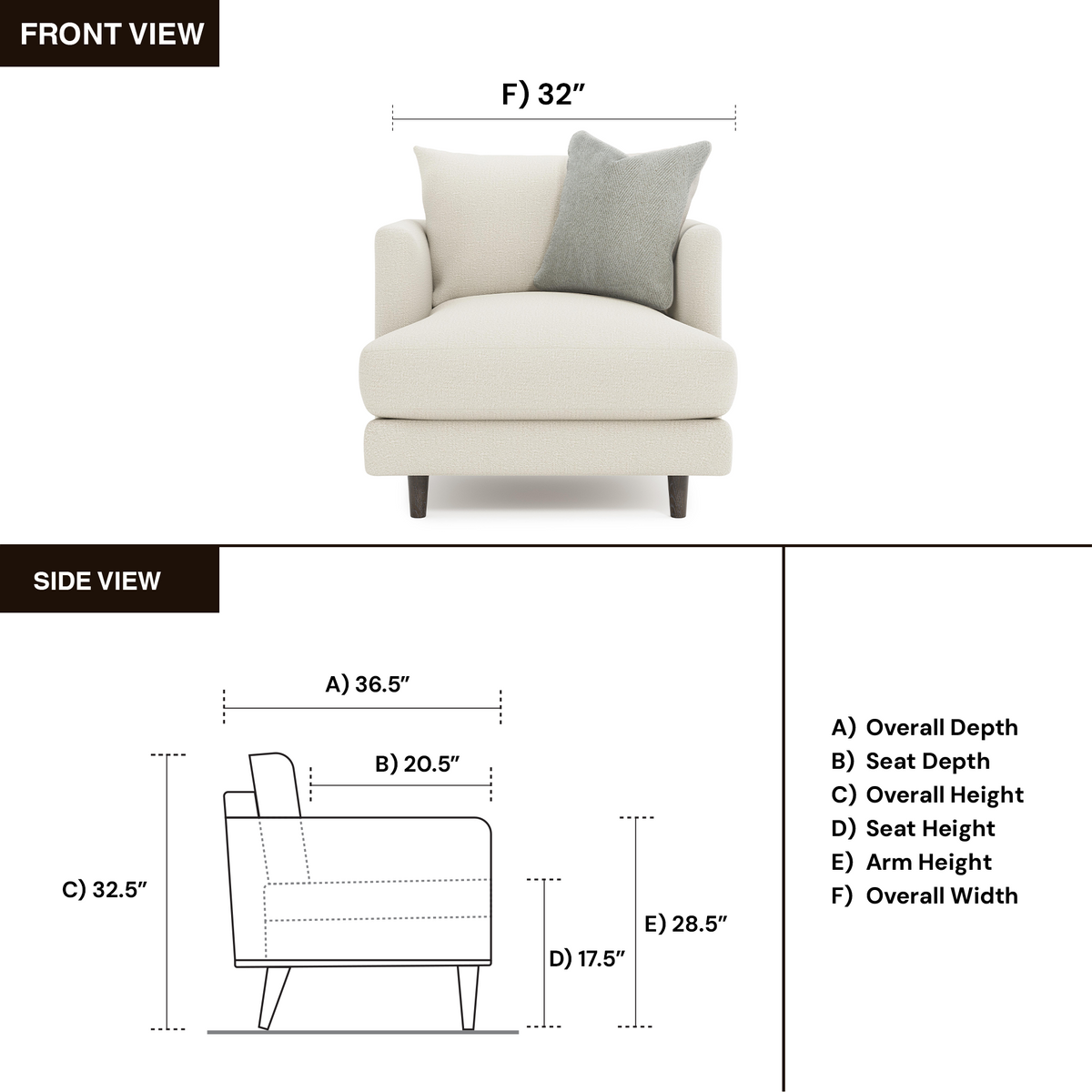 Bernhardt Colette Fabric White Cream Chair With Plush Cushion