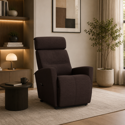 Fjords Milan Leather Lift Recliner Chair with Motorized Headrest