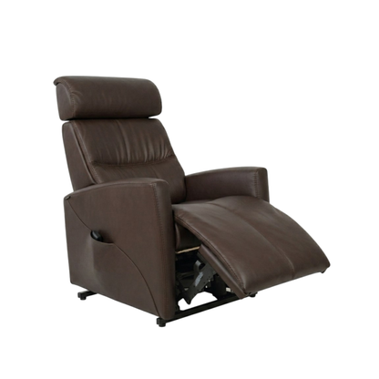 Fjords Milan Leather Lift Recliner Chair with Motorized Headrest