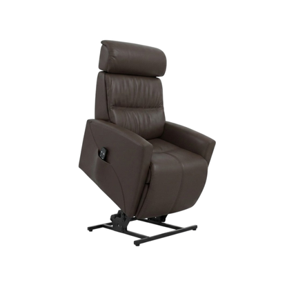 Fjords Milan Leather Lift Recliner Chair with Motorized Headrest