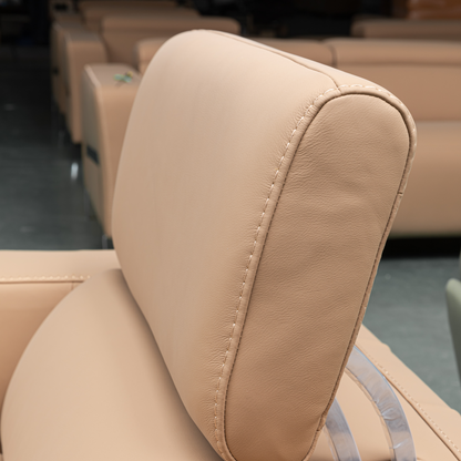 Prestigio 3-Seater Leather Power USB Reclining Sofa in Italian Design