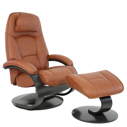 Fjords Admiral C Swivel Recliner Chair with Foot Stool
