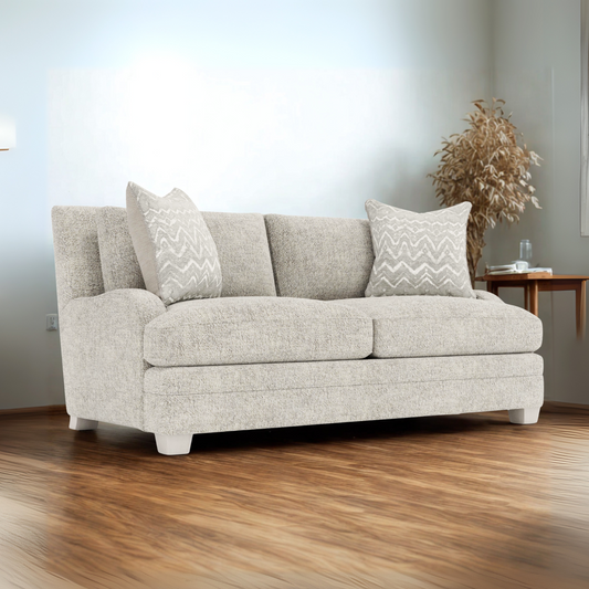 Bernhardt Rollins Fabric Loveseat with 2 Accent Pillows