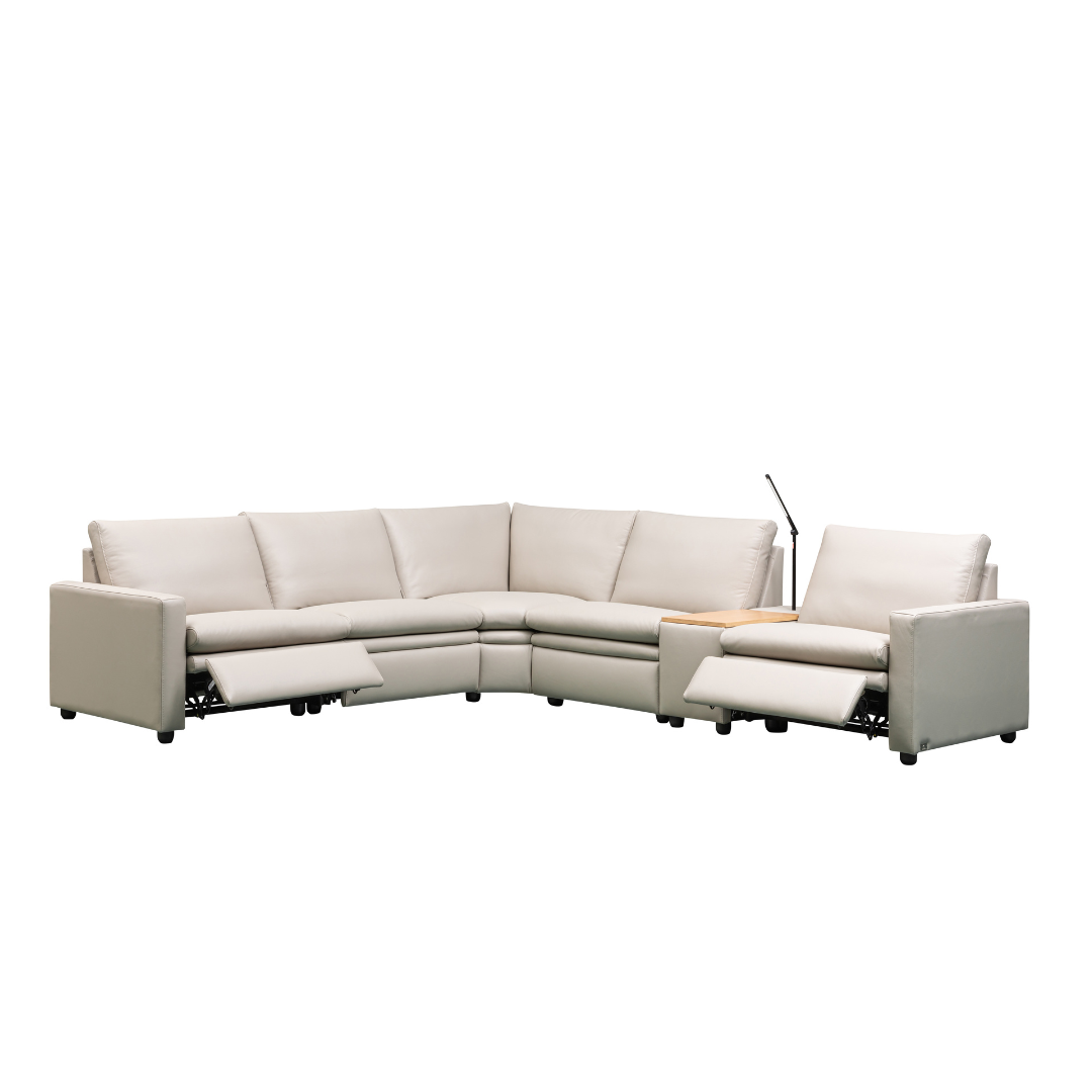 Klaussner Roma 6-Seater Power Reclining Sectional Sofa-Comfort Furniture