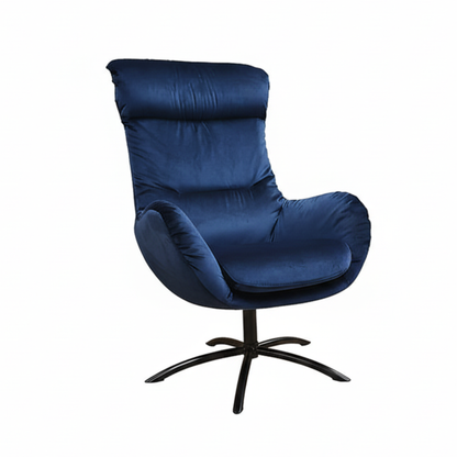 Fjords Skagen High Back Velvet Chair With Ottoman