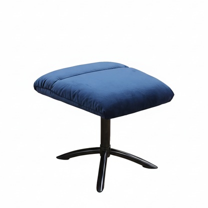 Fjords Skagen High Back Velvet Chair With Ottoman