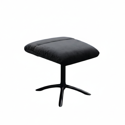 Fjords Skagen Low Back Velvet Chair With Ottoman