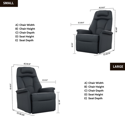 Fjords Stockholm Power Recliner Chair With Swing Back