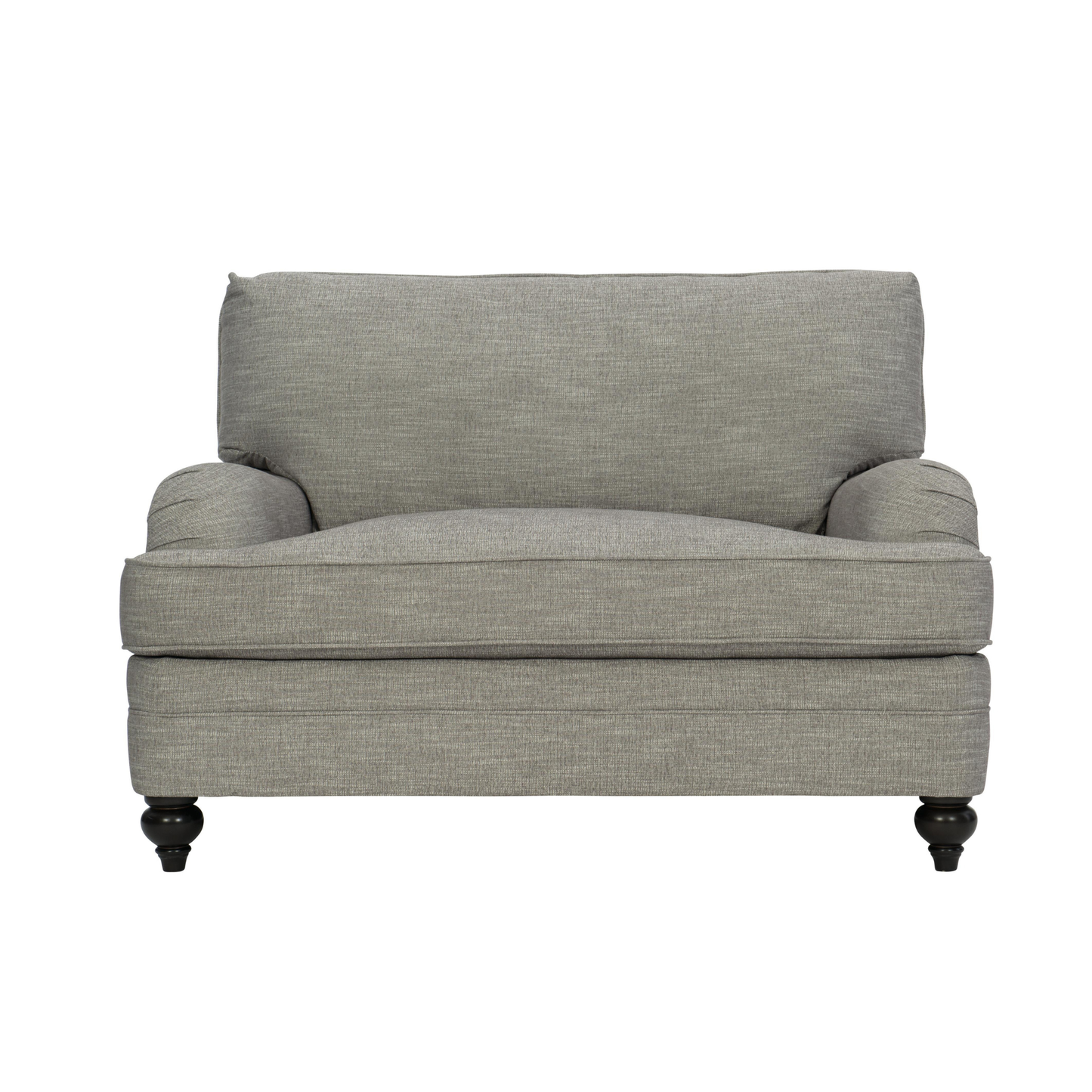 Bernhardt Tarleton Fabric Chair And A Half With Curved Arms