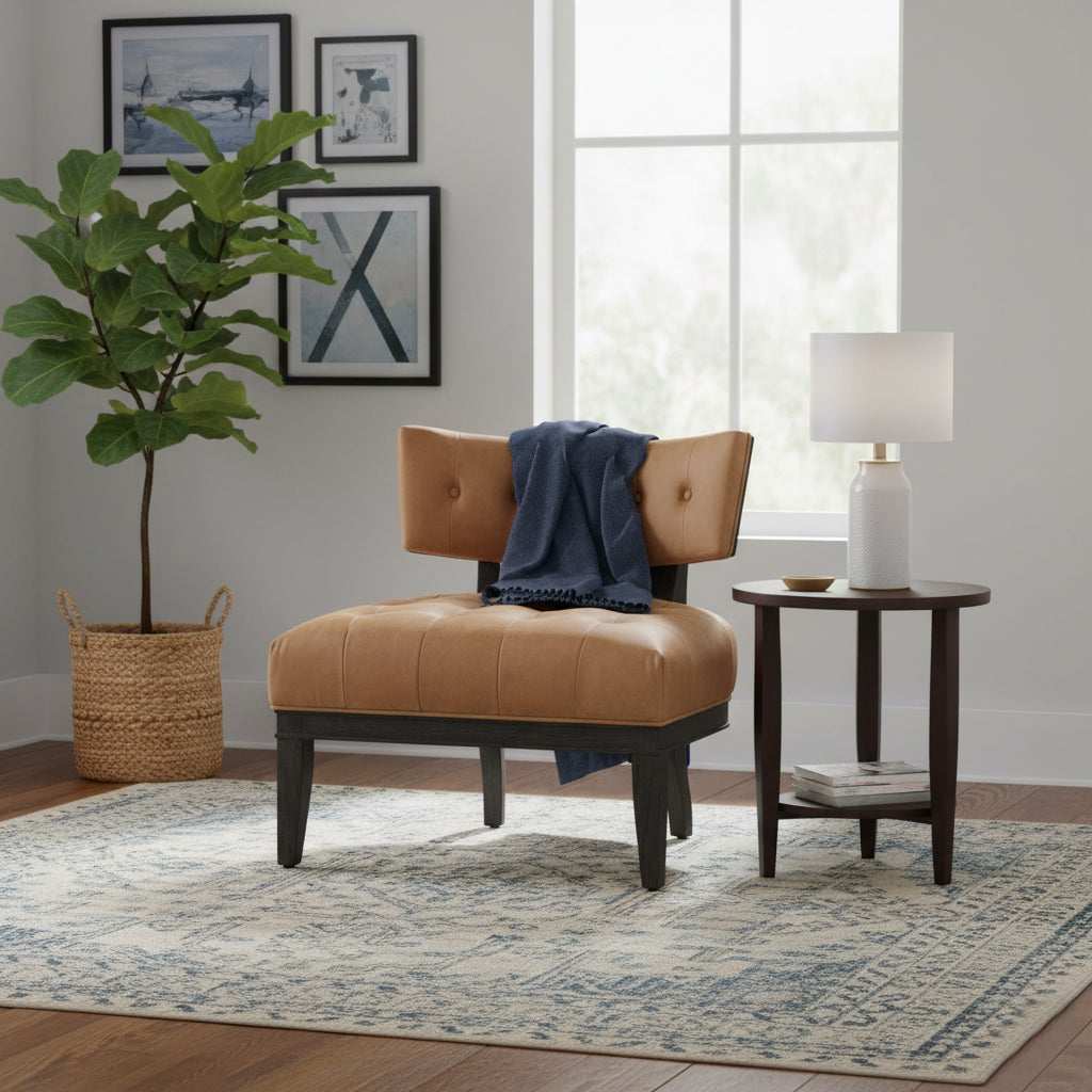 Universal Archie Fabric Tufted Lounge Chair