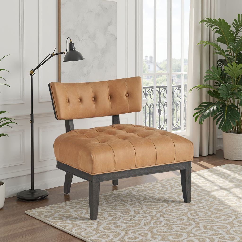 Universal Archie Fabric Tufted Lounge Chair