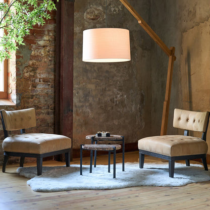 Universal Archie Fabric Tufted Lounge Chair