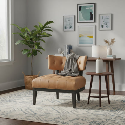 Universal Archie Fabric Tufted Lounge Chair