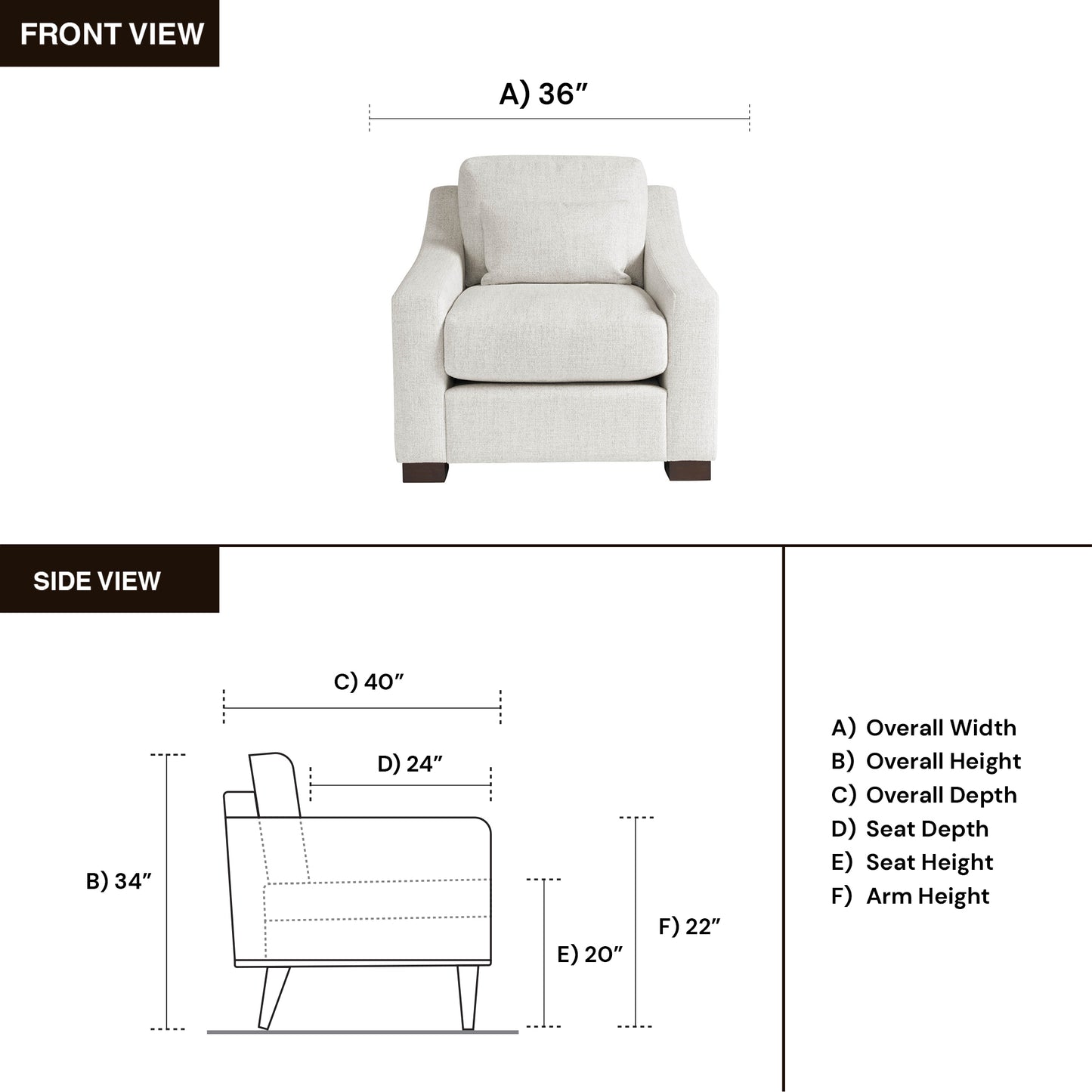 Universal Brooklyn Fabric Lounge Accent Chair