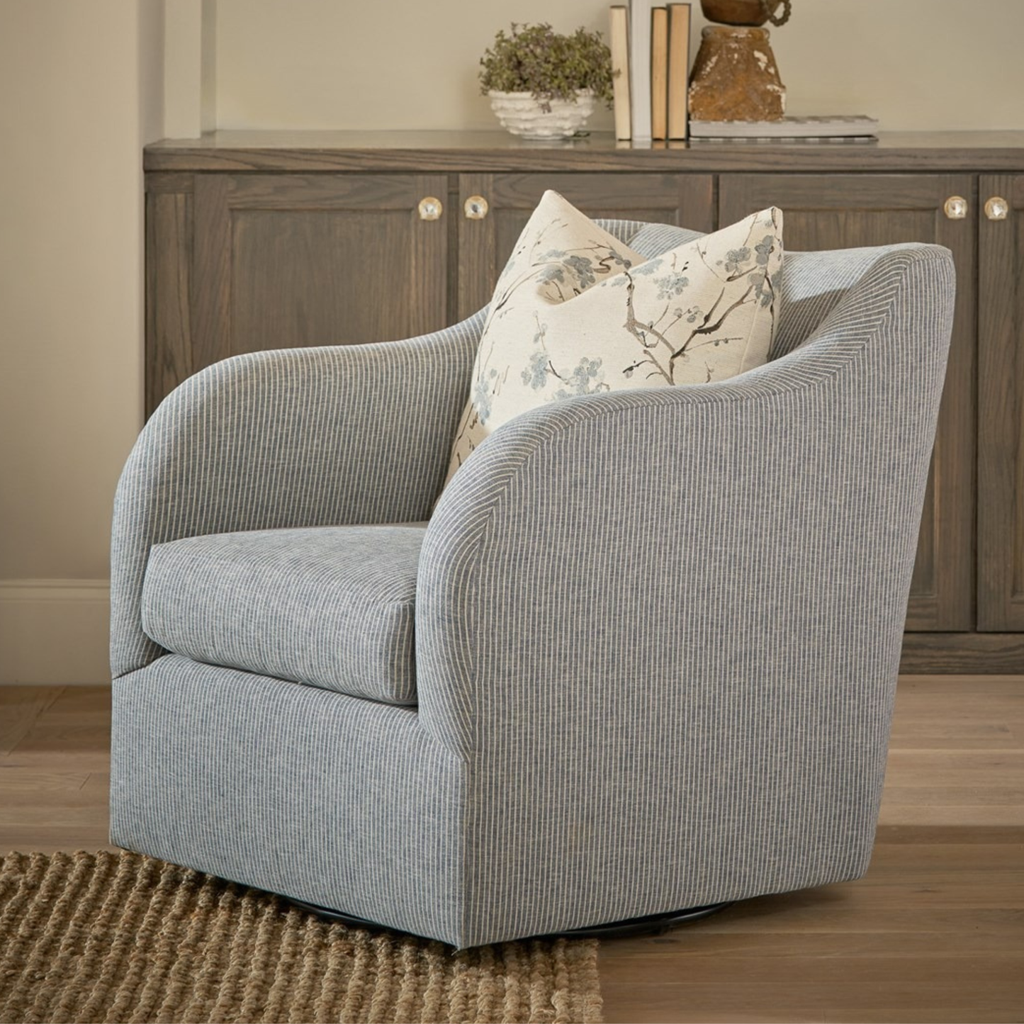 Universal Fabric Camille Swivel Chair