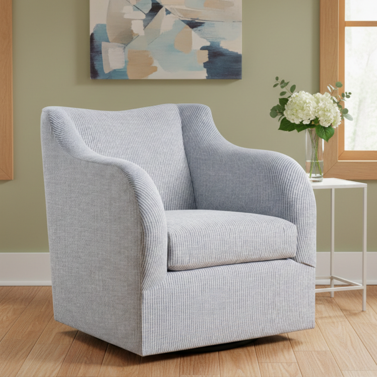 Universal Fabric Camille Swivel Chair