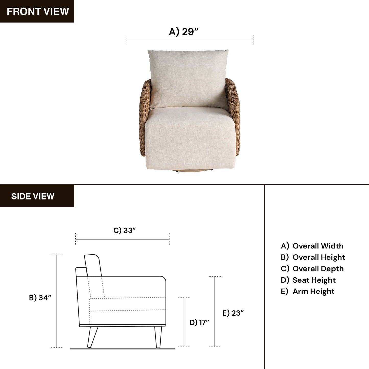 Universal Enzo Swivel Chair