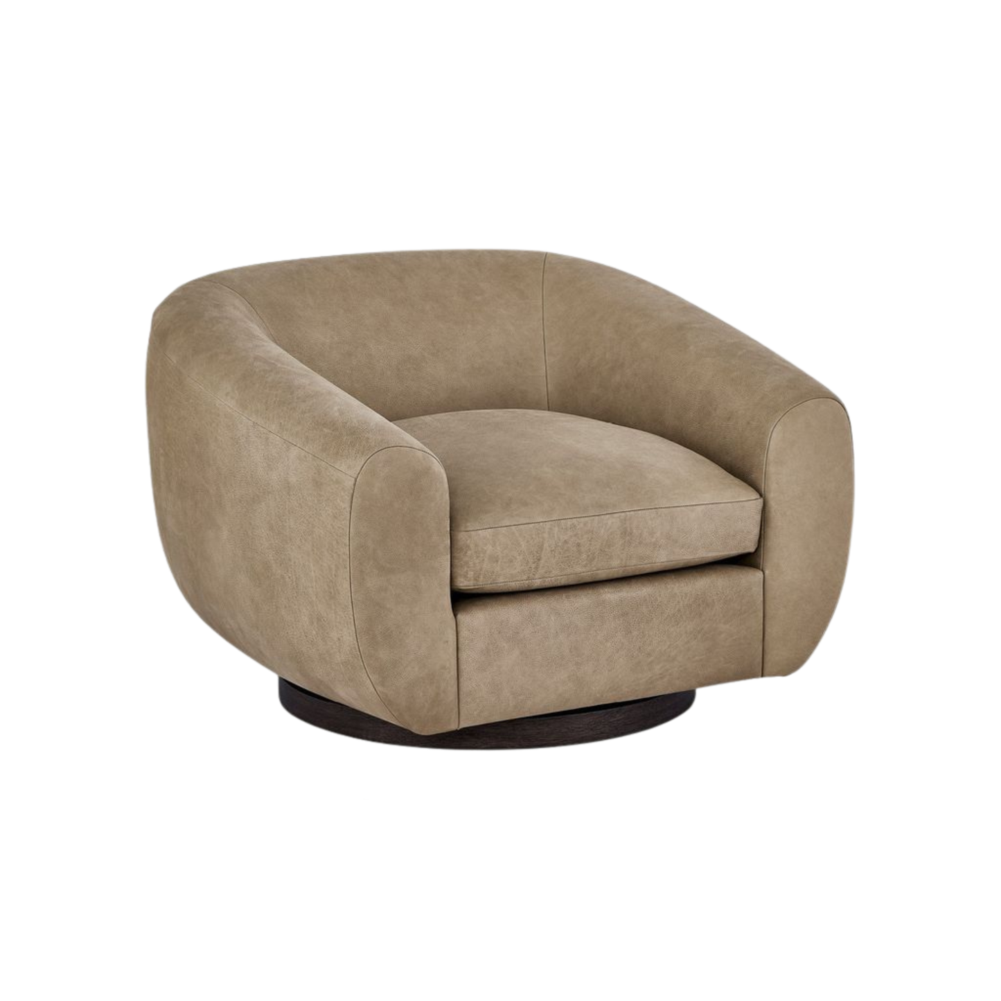 Universal Fitz Fabric And Leather Swivel Chair